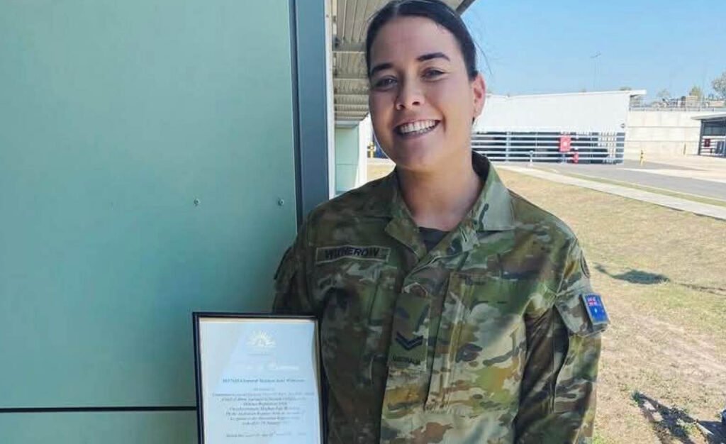 Meghan Witherow (Class of 2014), ADF reservist