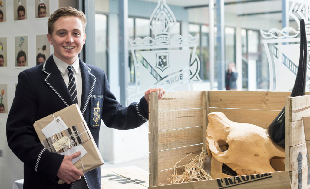 Cameron Moorhouse (Class of 2016) at the 2016 Art & Design Show